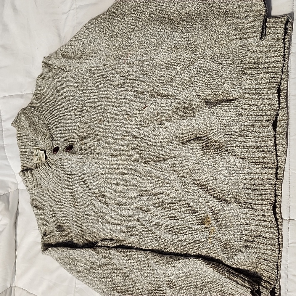 LL Bean Sweater Pullover Size L Color Gray